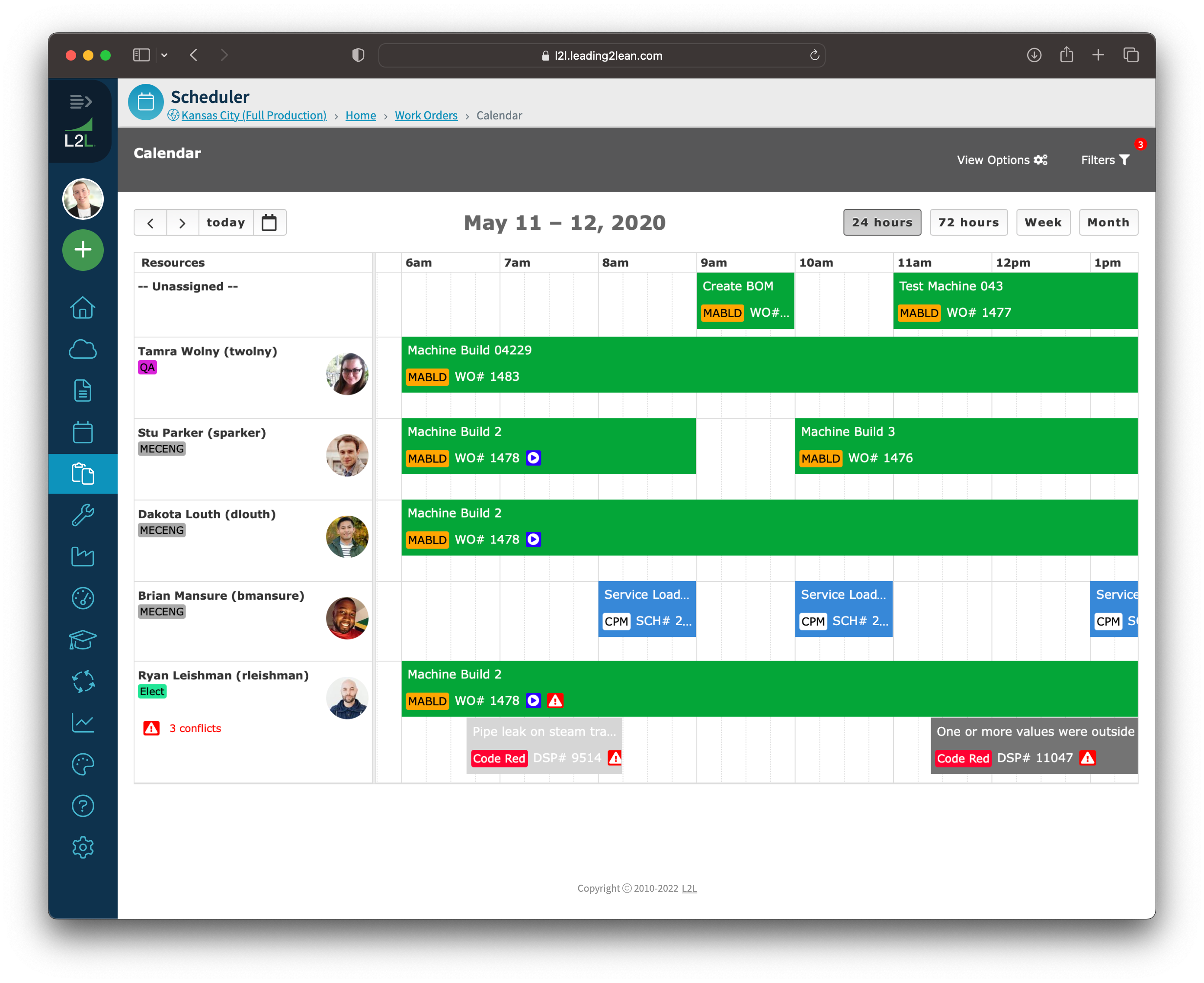 screenshot of L2L Connected Workforce Platform